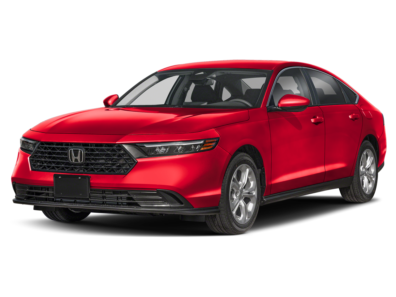 2026 Honda Accord LX in Radiant Red Metallic — front three-quarter view
