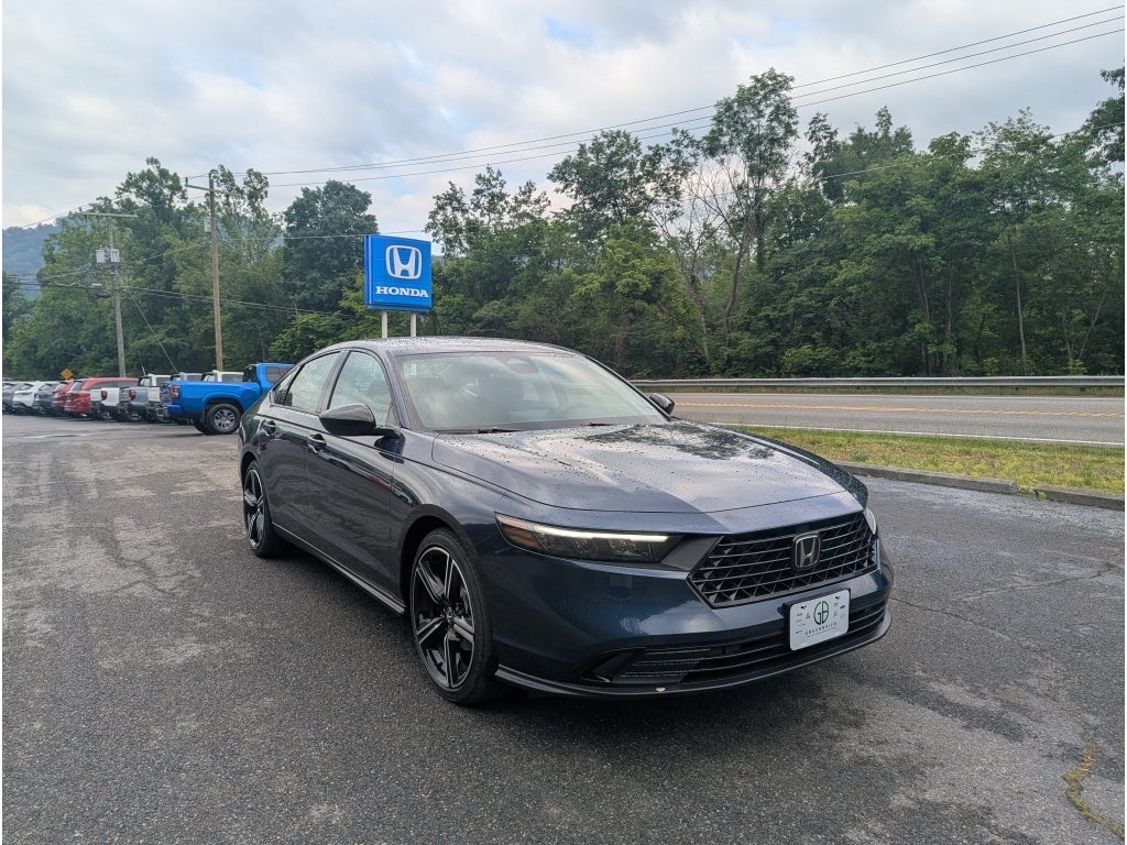2026 Honda Accord SE in Canyon River Blue Metallic — front three-quarter view